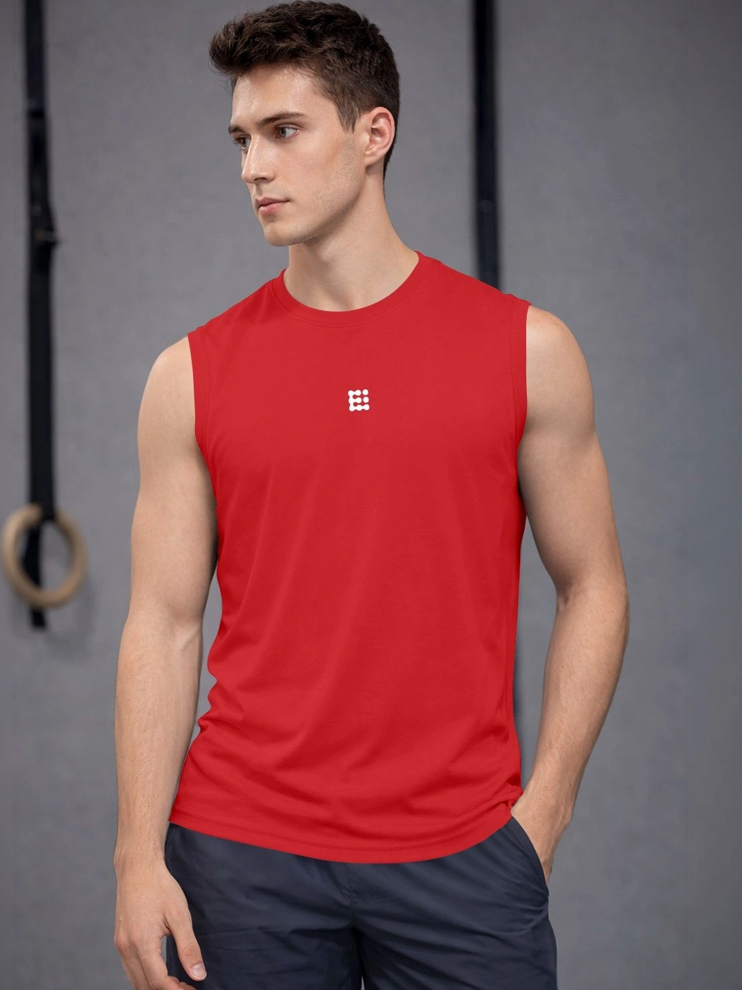 ENRIZZ X FITNESS EXCHANGE Men Printed Dri-FIT T-shirt