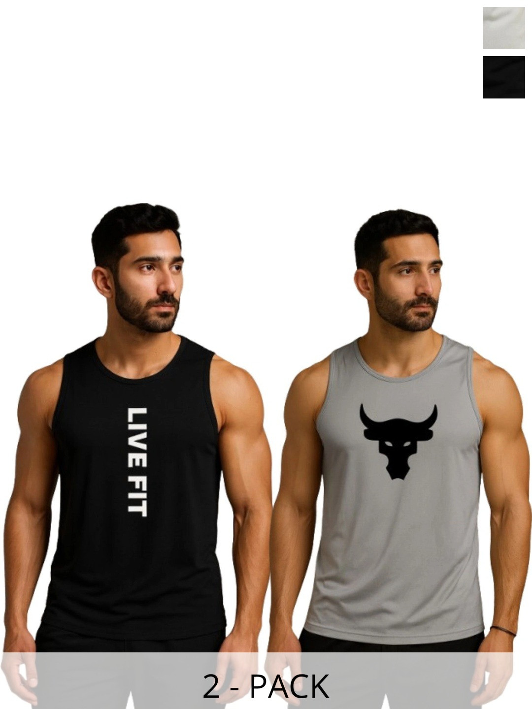Elite Trend Traders Pack of 2 Printed Tank