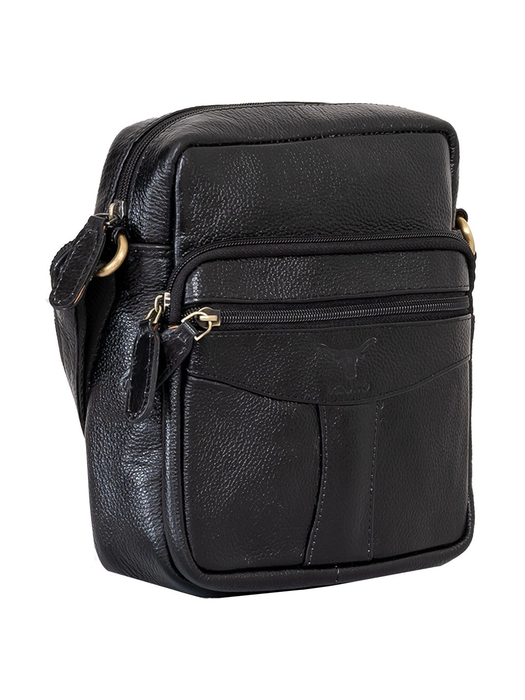 PINATO Me Textured Leather Messenger Bag