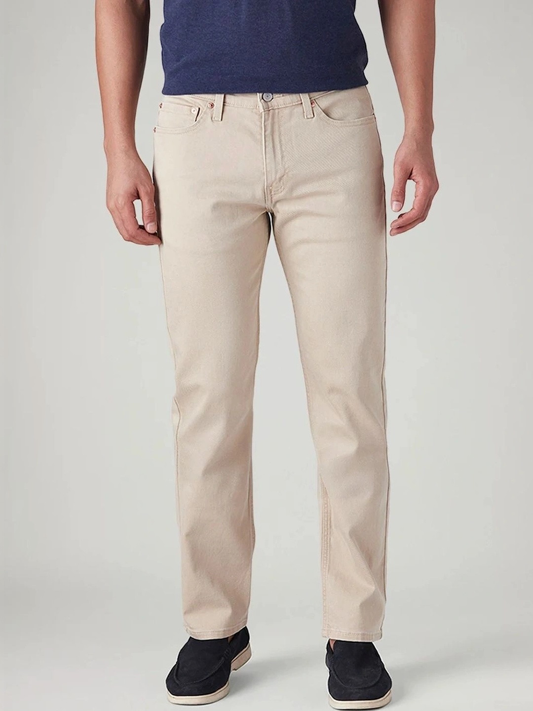 Levis Men Classic Slim Fit Mid-Rise Stretchable Jeans