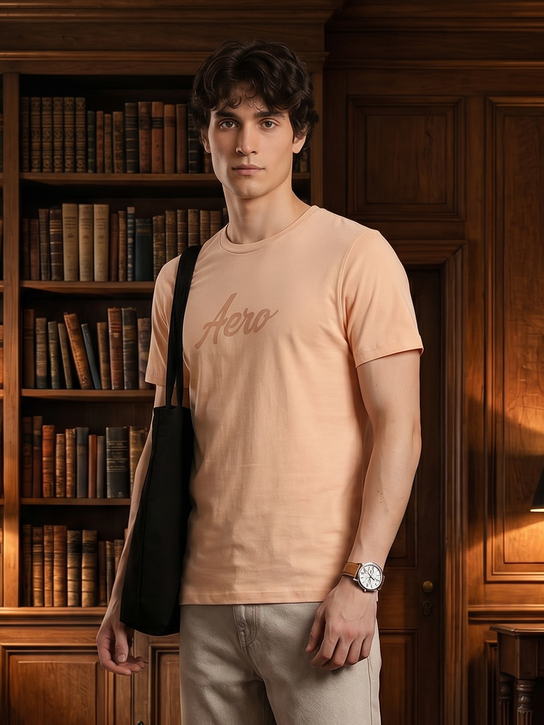 Aeropostale Brand Logo Printed Pure Cotton T-shirt