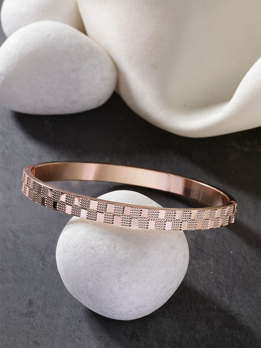 Anouk Women Rose Gold-Plated Kada Bracelet