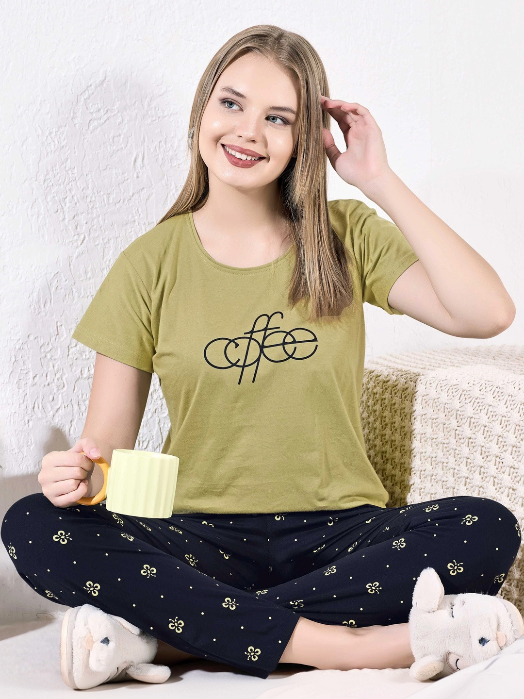PRINCESS NIGHTWEAR Women Printed Night suit