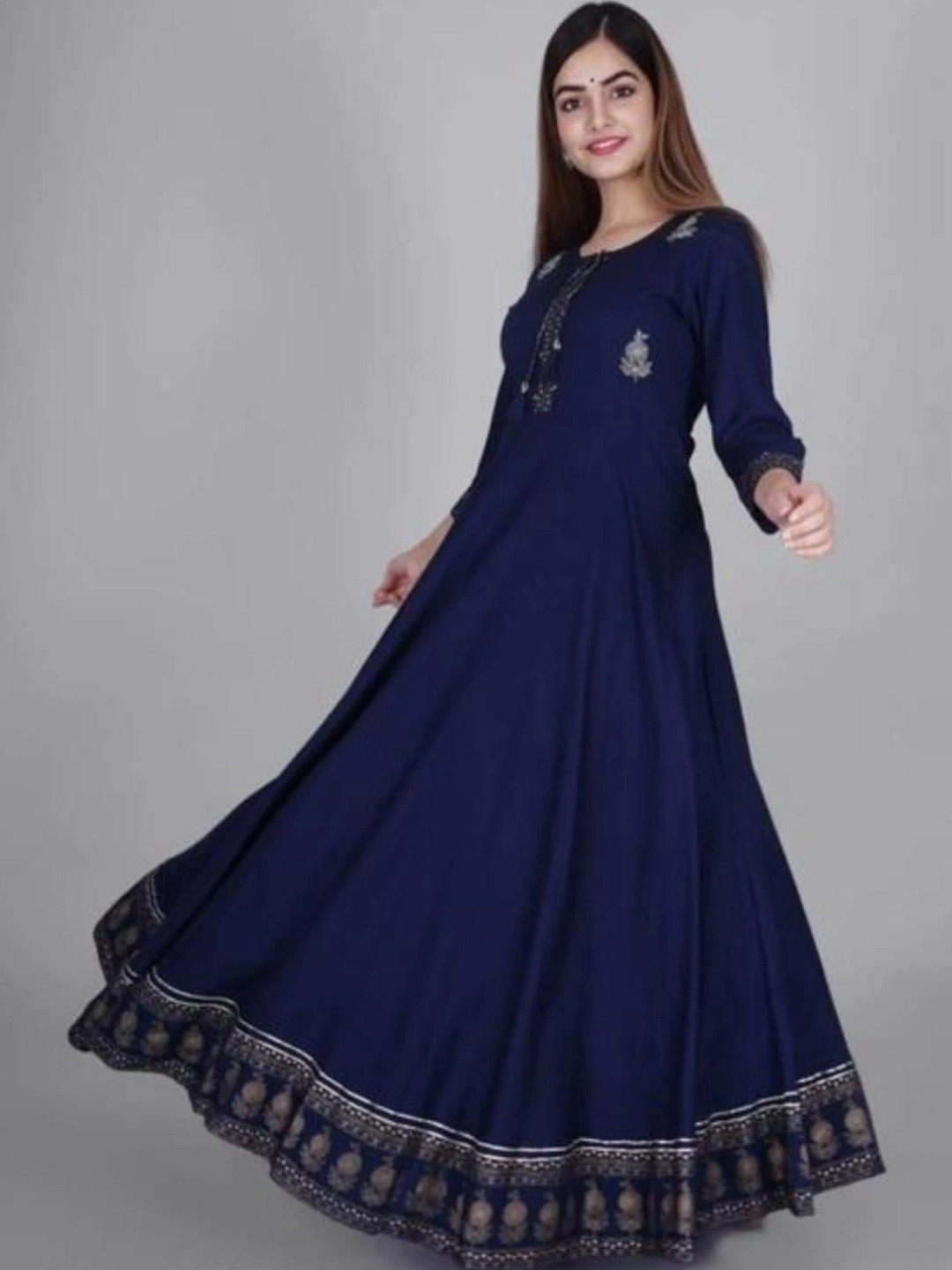 shivay Ethnic Motifs Printed Empire Anarkali Kurti