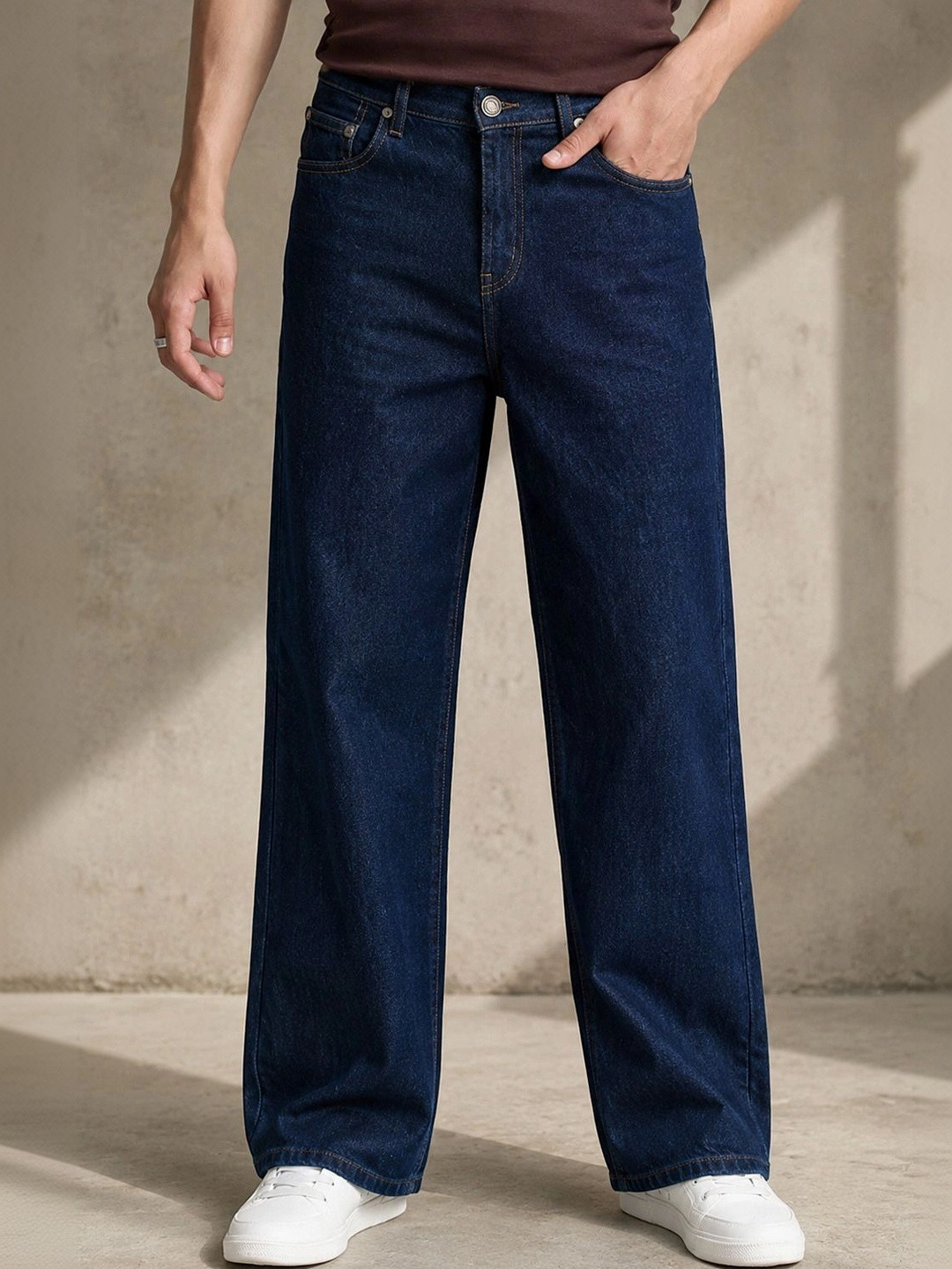 VORNIX DENIM Men Relaxed Fit Mid-Rise Stretchable Jeans