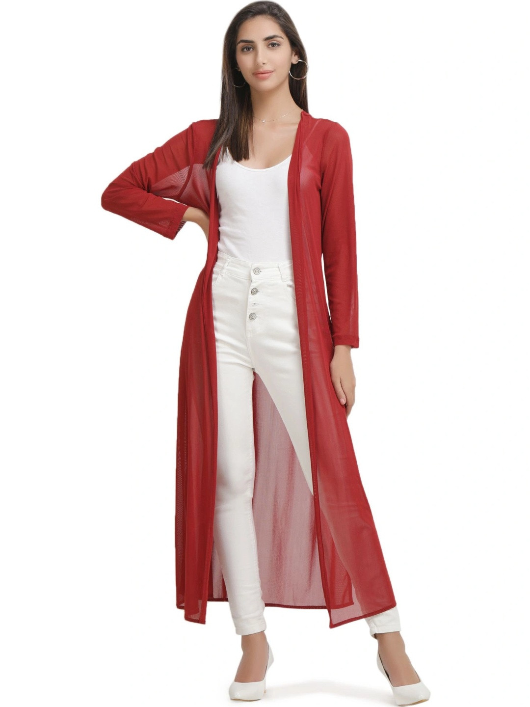 AOL Women Longline Shrug