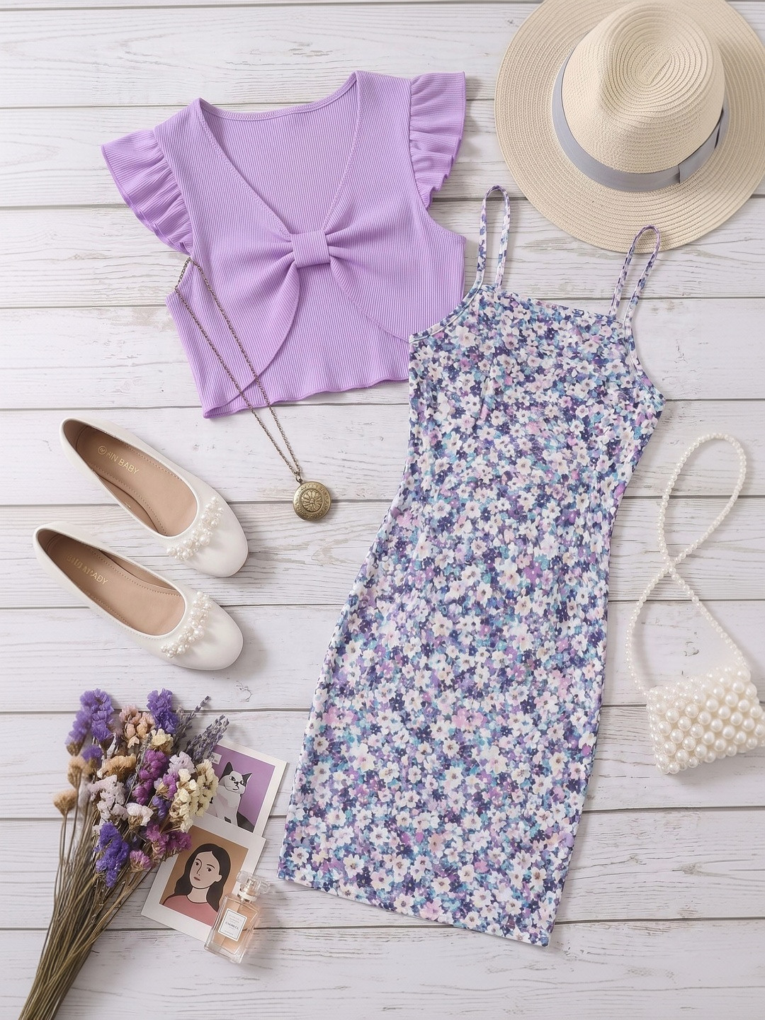 VOGAAN JUNIOR Floral Print Bodycon Dress