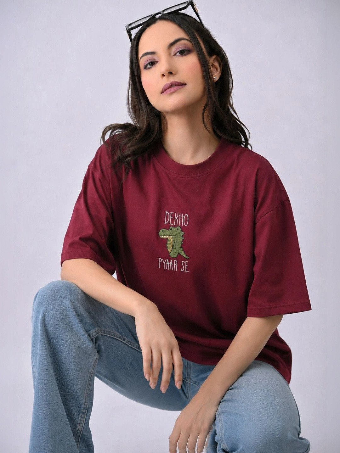 BEVOLKEN Women Typography Printed T-shirt