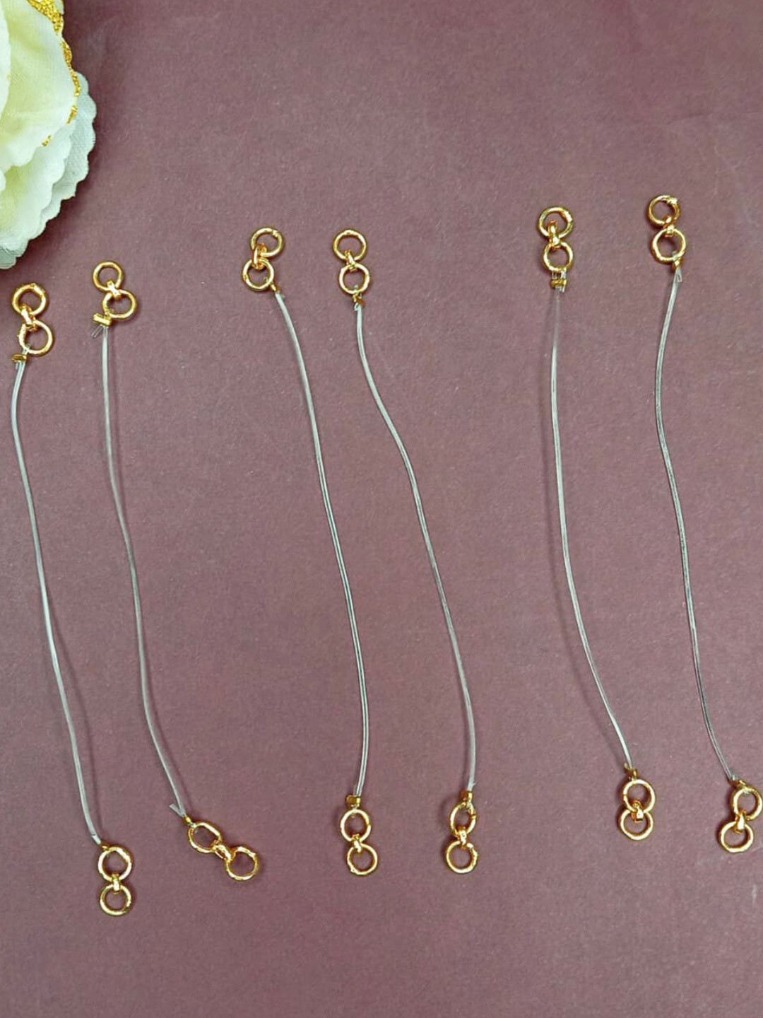 Anouk Pack of 6 Transparent Ear Chain Supporter