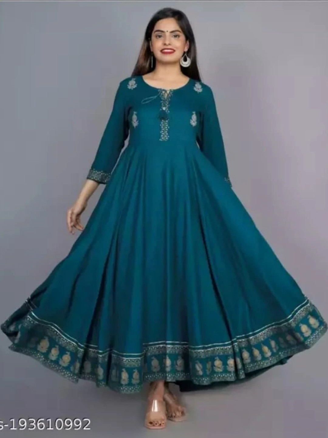 shivay Ethnic Motifs Printed Empire Anarkali Kurti