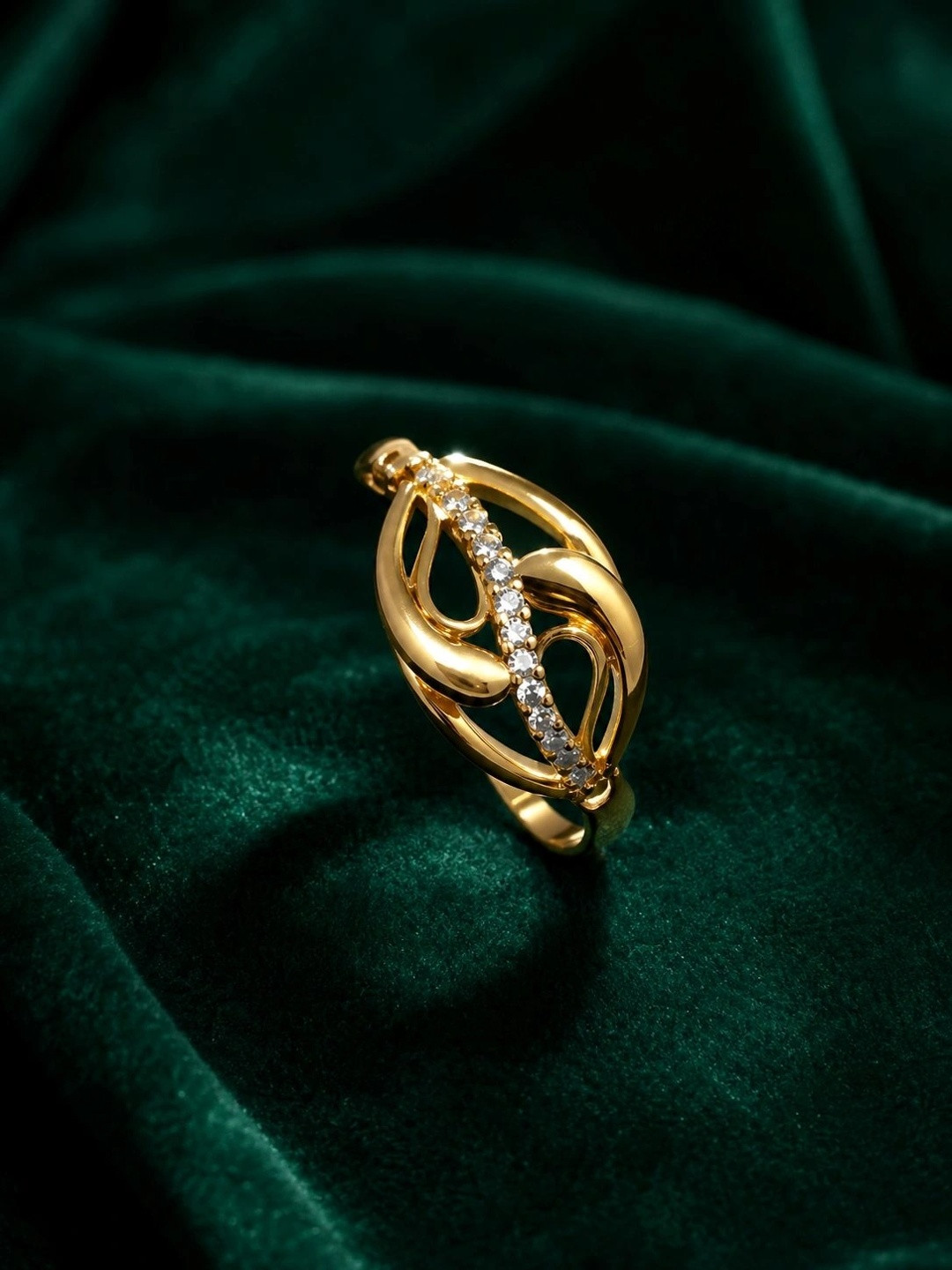 Zeraki Jewels Women Rose Gold-Plated Finger Ring