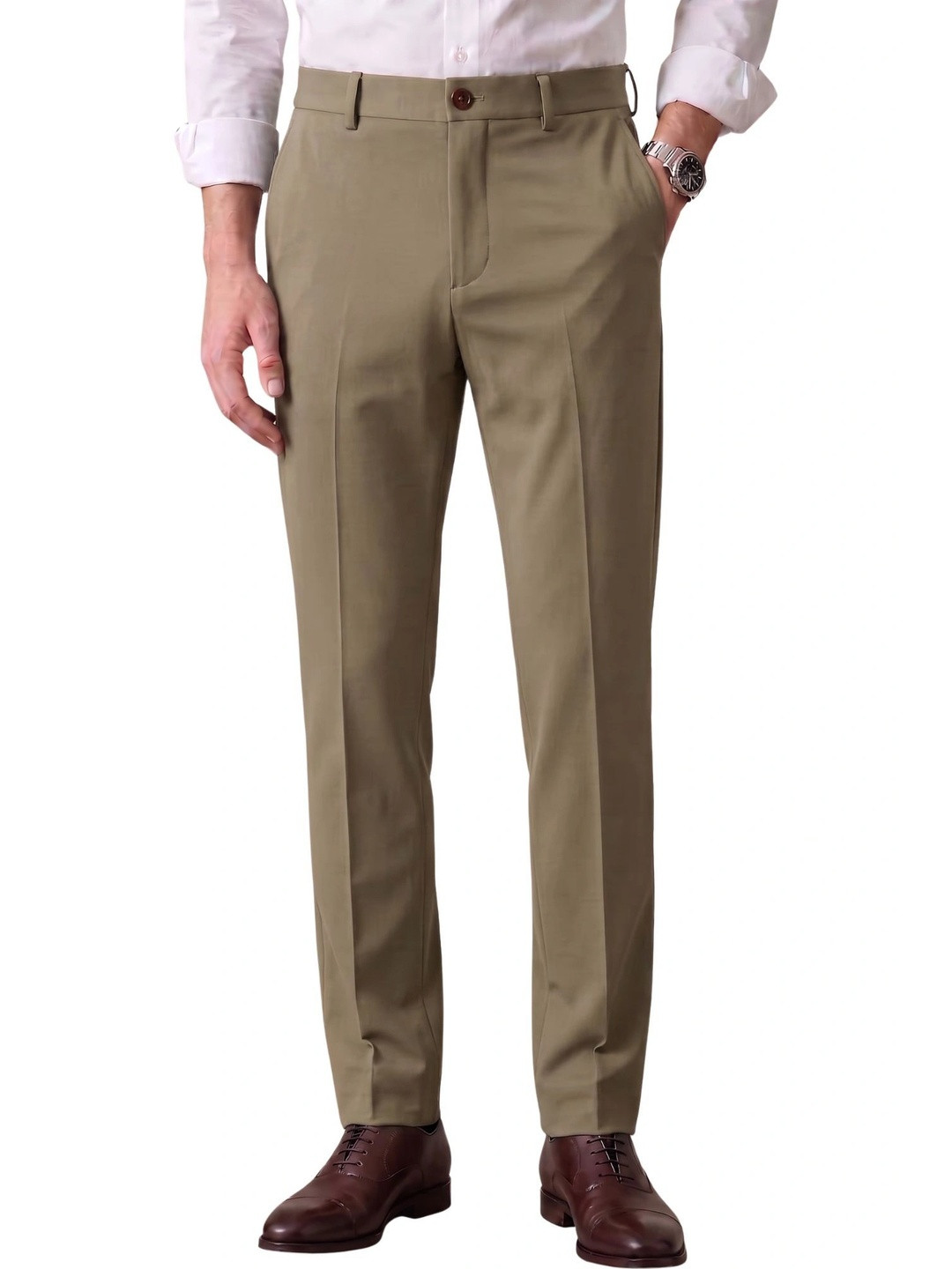 Kites Club Men Slim Fit Lint Free Trousers