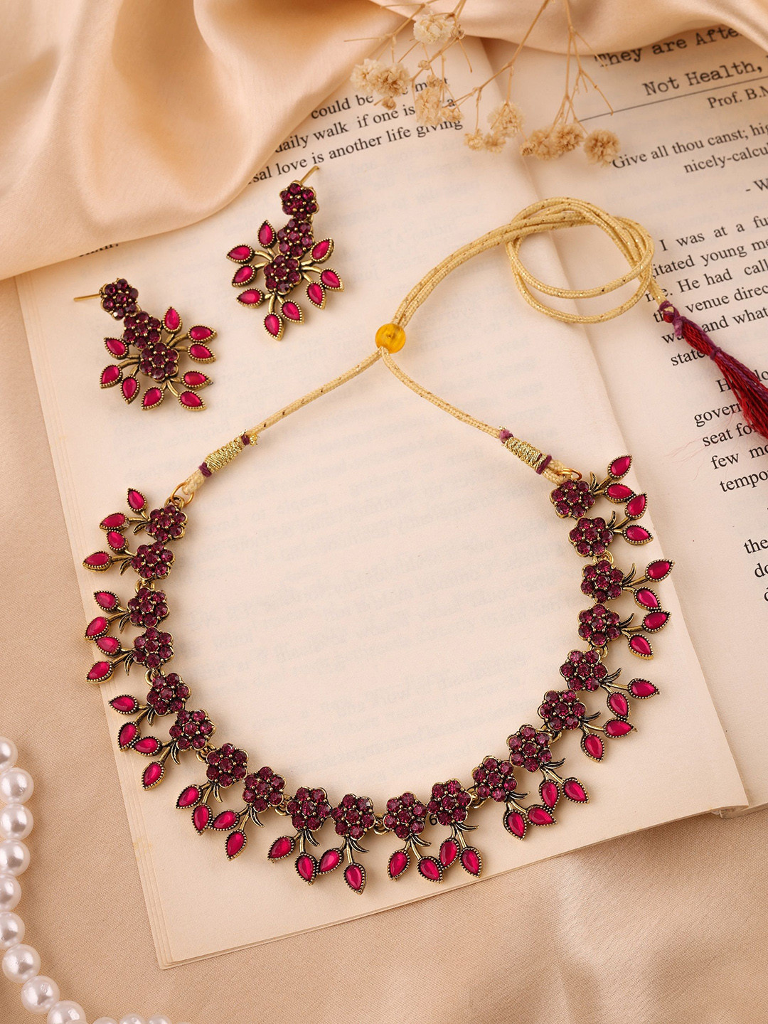 Anouk Gold-Plated American Diamond-Studded Jewellery Set