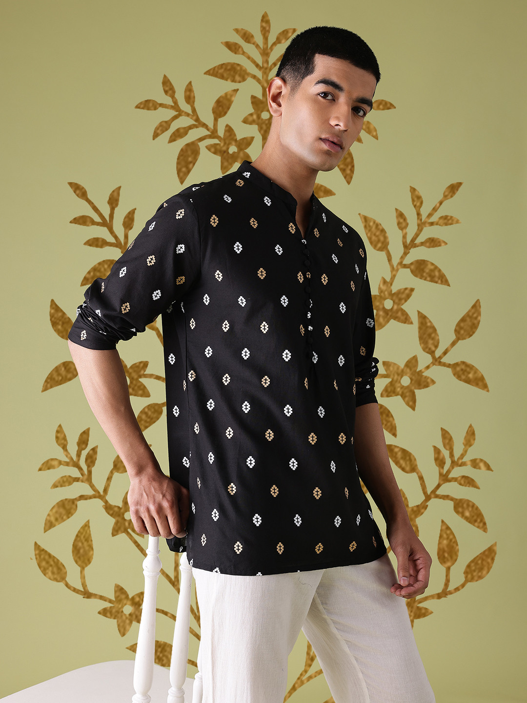 Anouk Pure Cotton Ethnic Motifs Printed Kurta