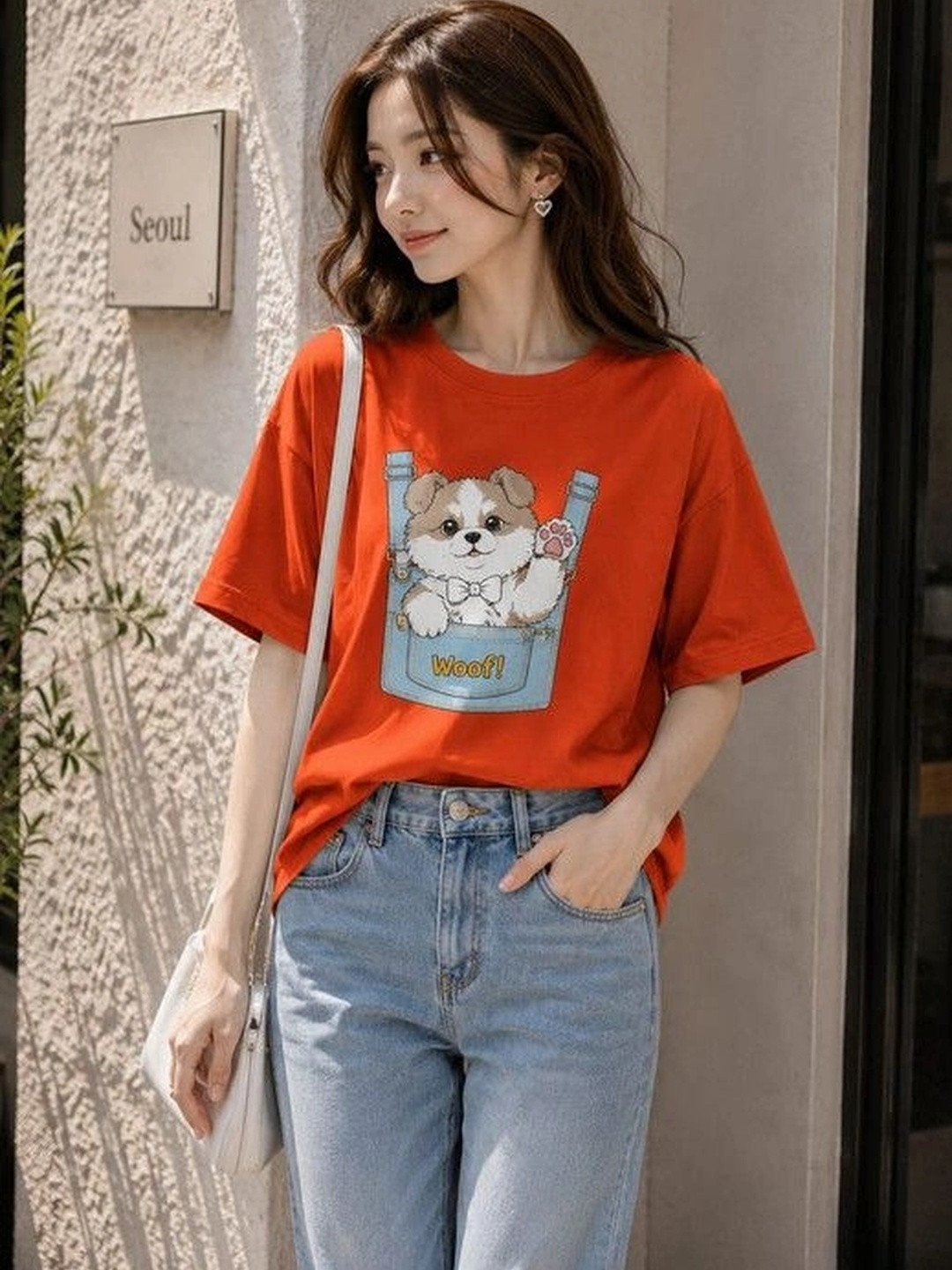 9TUNKI Women Printed T-shirt