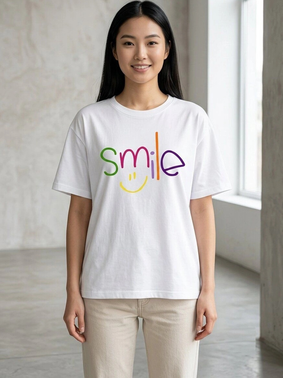 Moda Rapido Women Typography Printed T-shirt