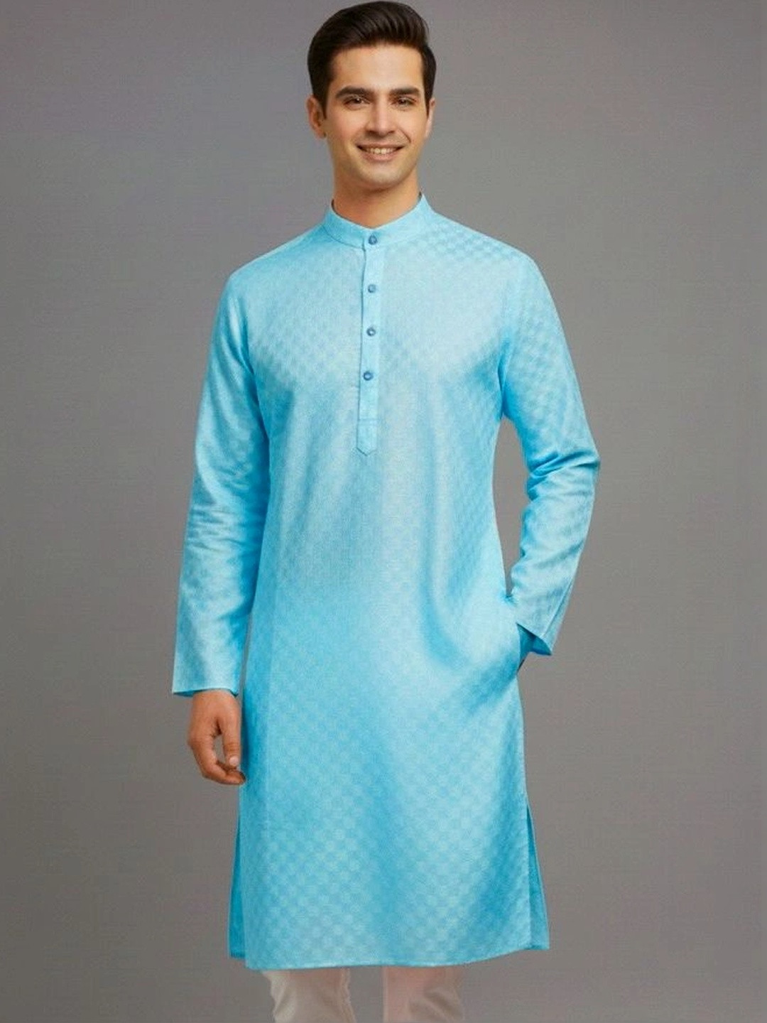 Tibra Collection Men Jacquard Kurta