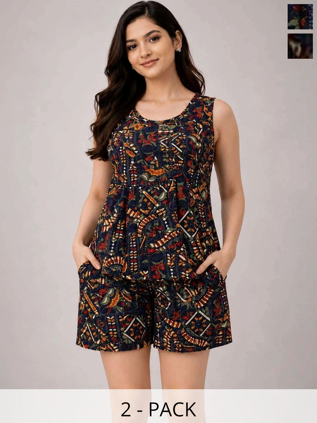 ROYAL-E-KASHMIR Women Printed Night suit
