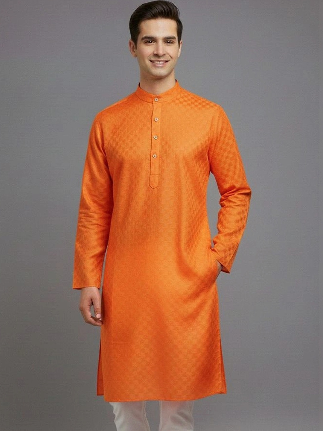 Tibra Collection Men Jacquard Kurta
