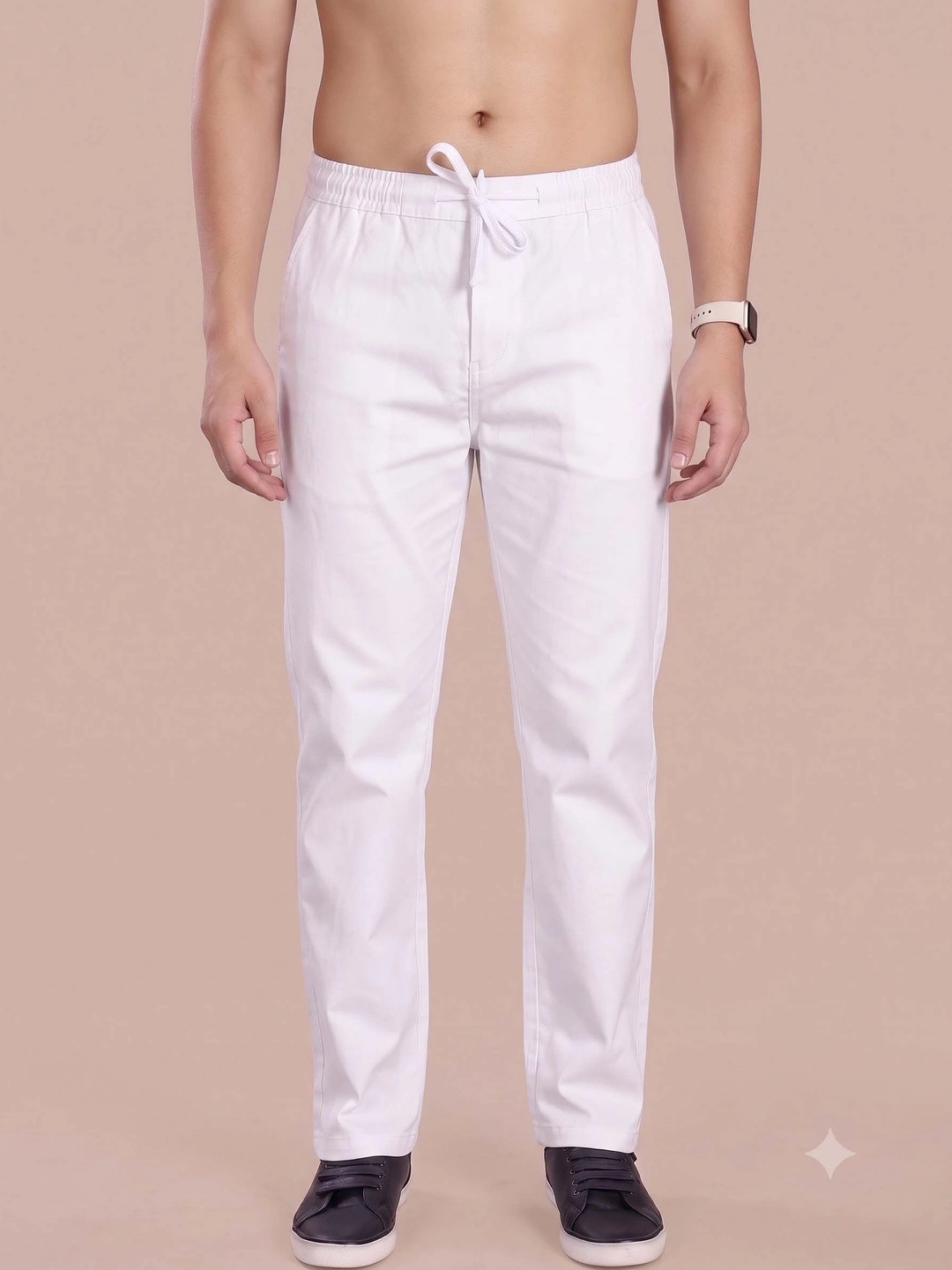 PANTOM Men Super Straight Fit Trousers