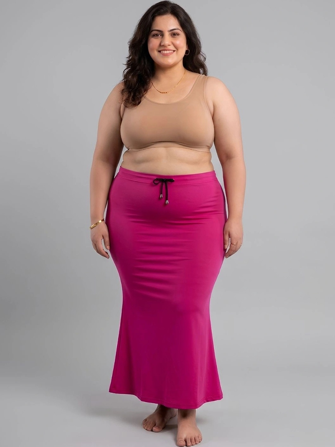 Esensuelle 7 Plus Size Seamless Mermaid Fit Saree Shapewear