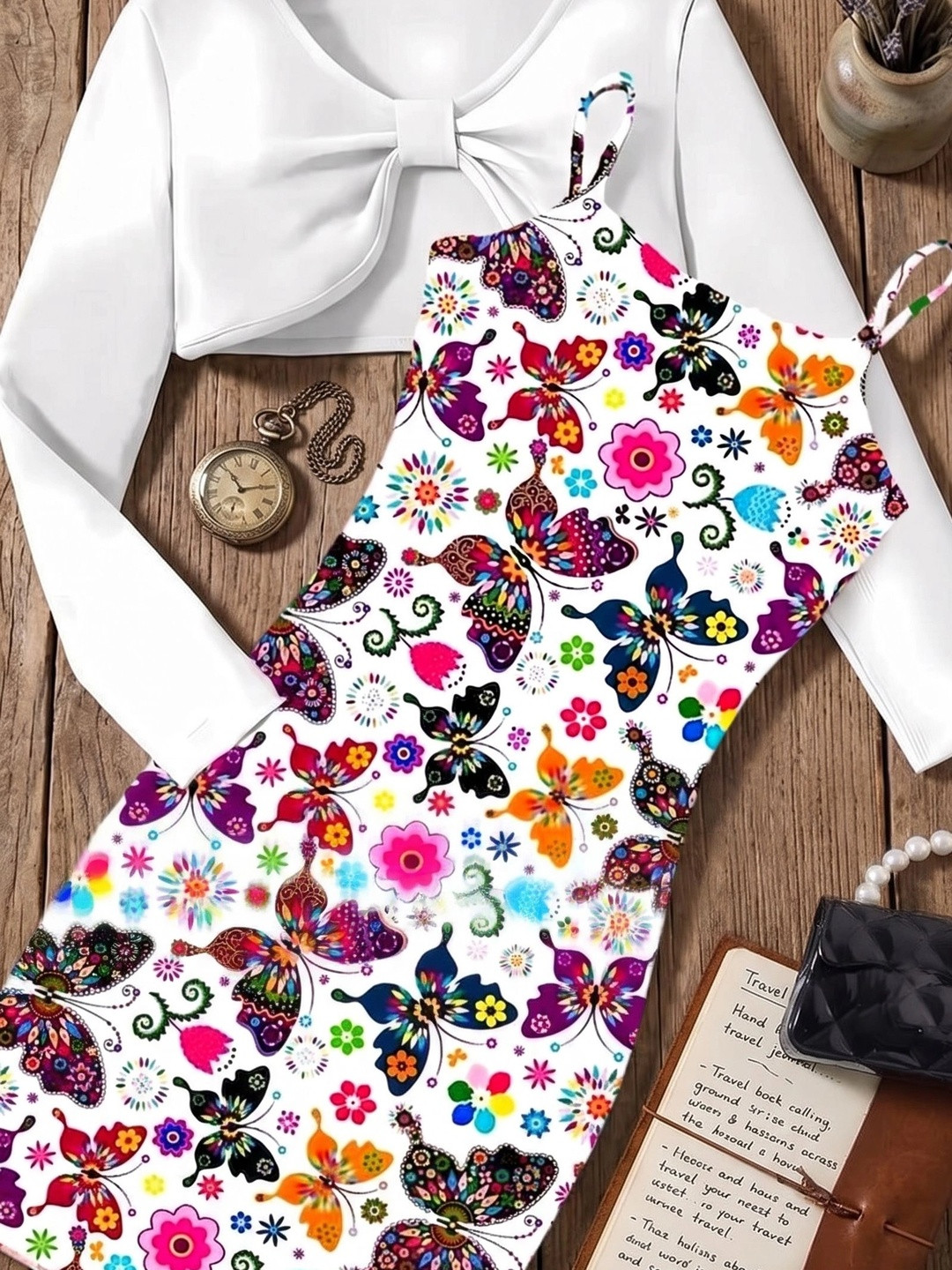 VOGAAN JUNIOR Floral Print Bodycon Dress