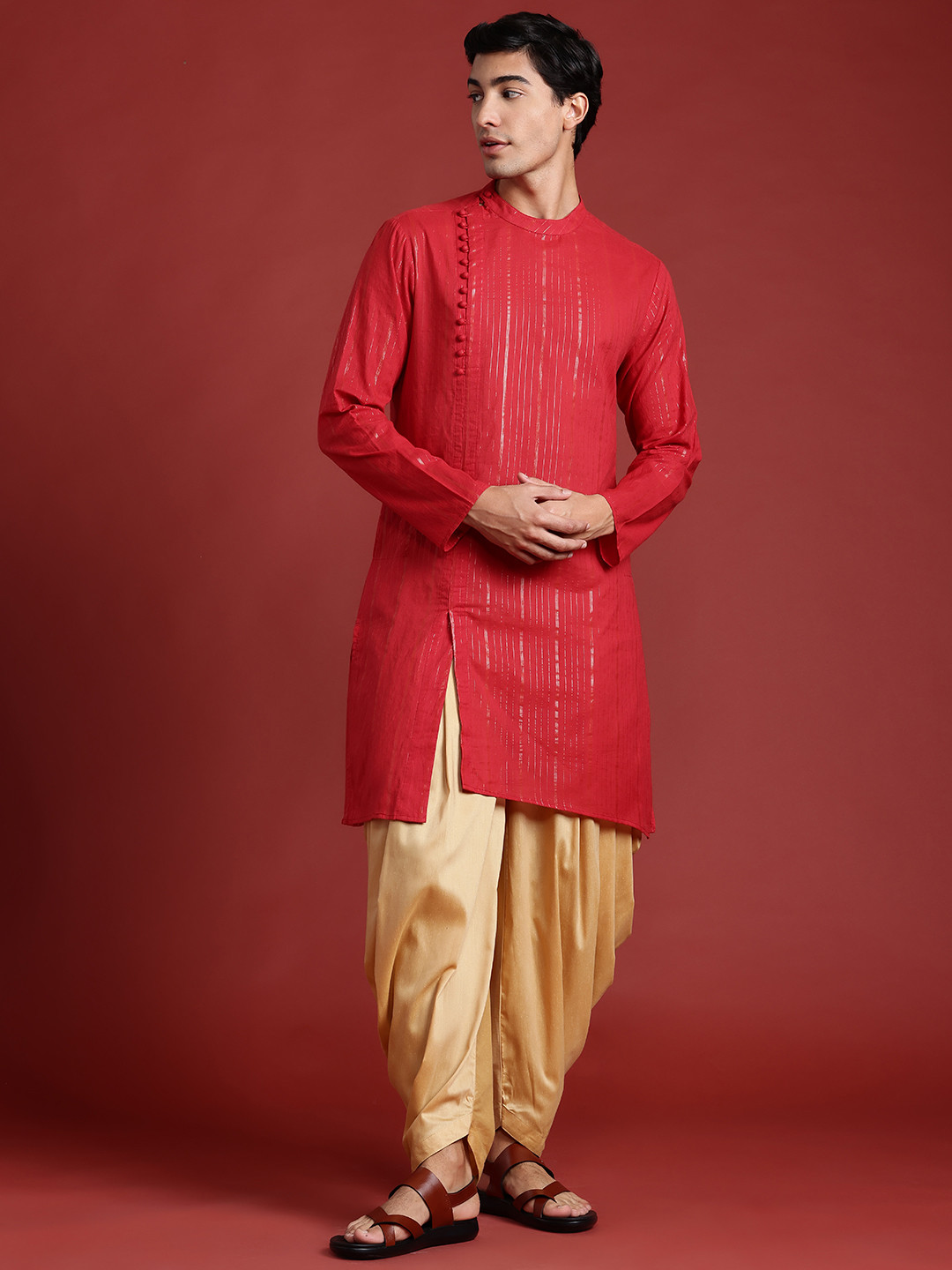 Anouk Lurex Detailed Kurta with Salwar