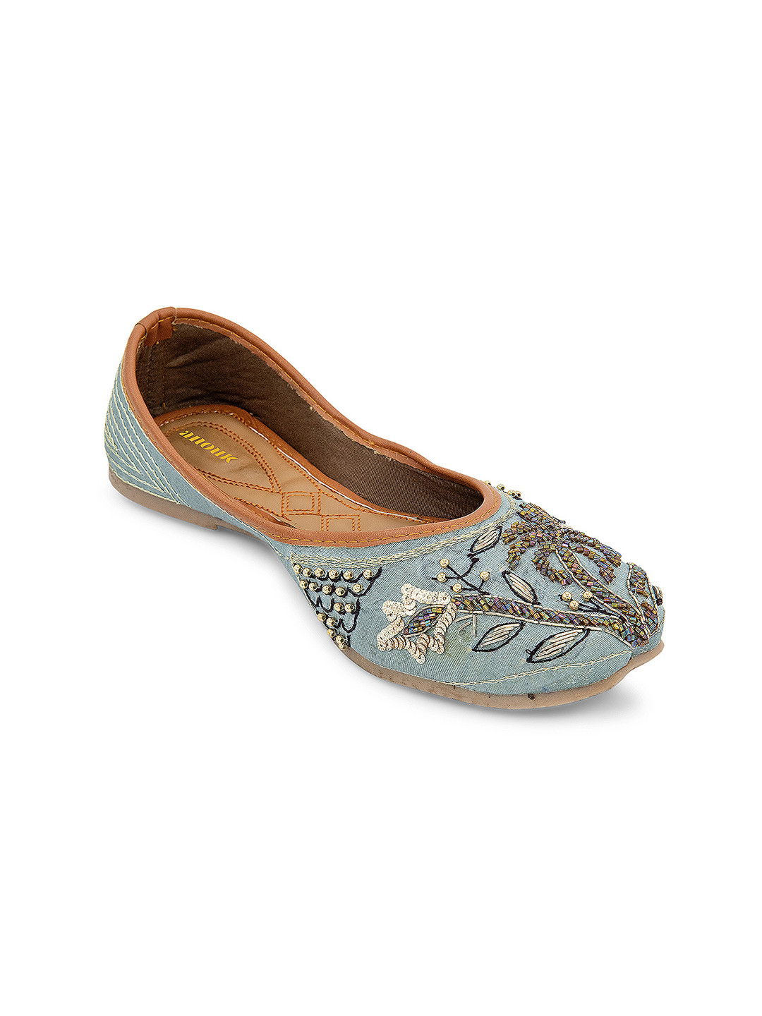 Anouk Women Embellished Ethnic Mojaris Flats