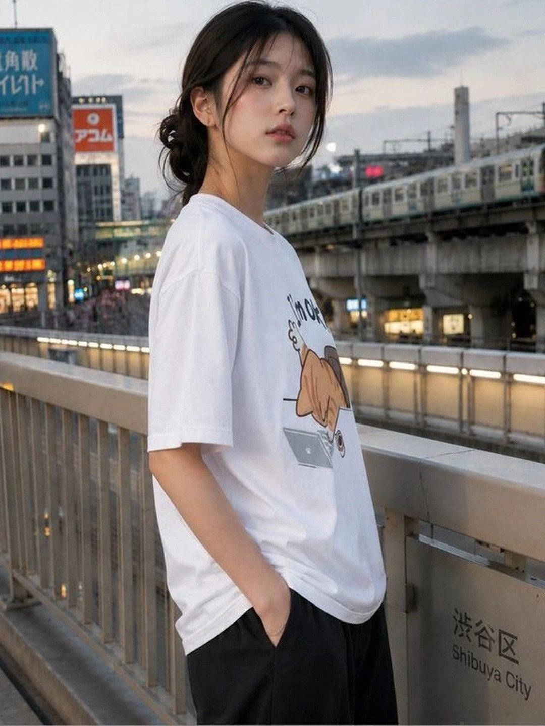 9TUNKI Women Printed T-shirt
