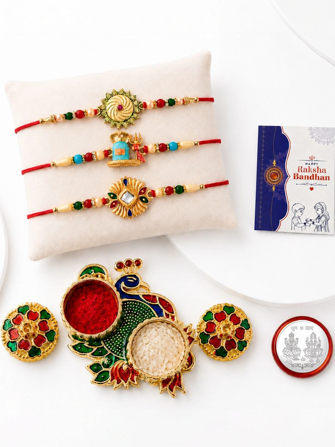 DeoDap Set Of 8 Rakhi Gift Set