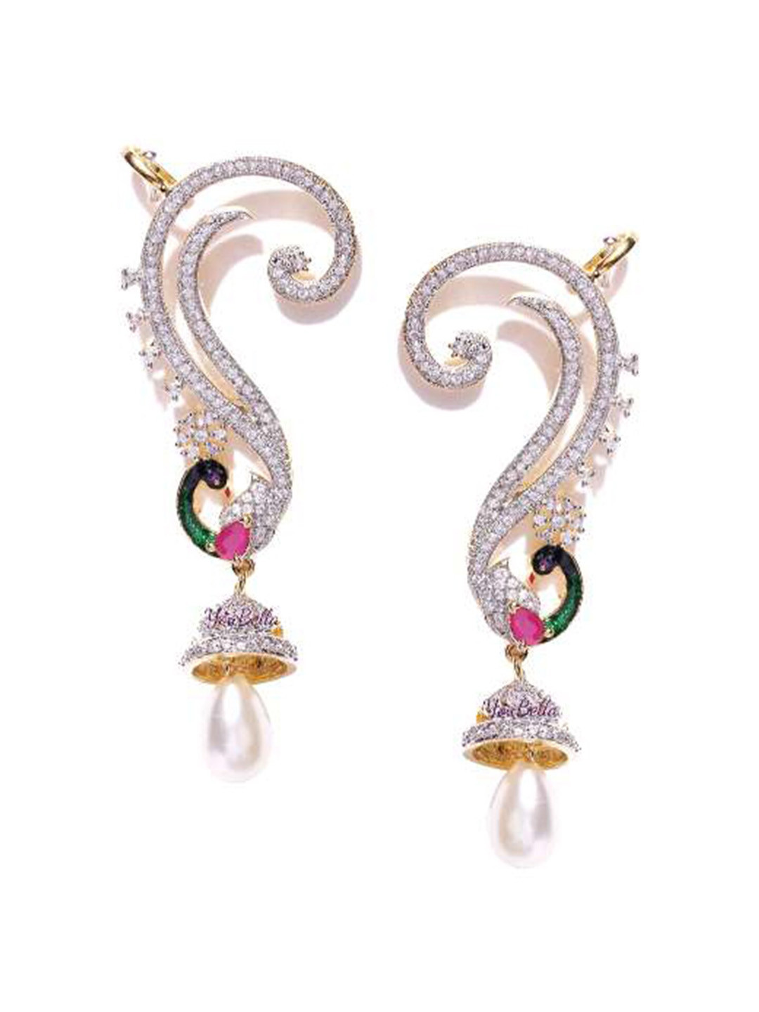 Anouk Gold-Plated Contemporary Drop Earrings