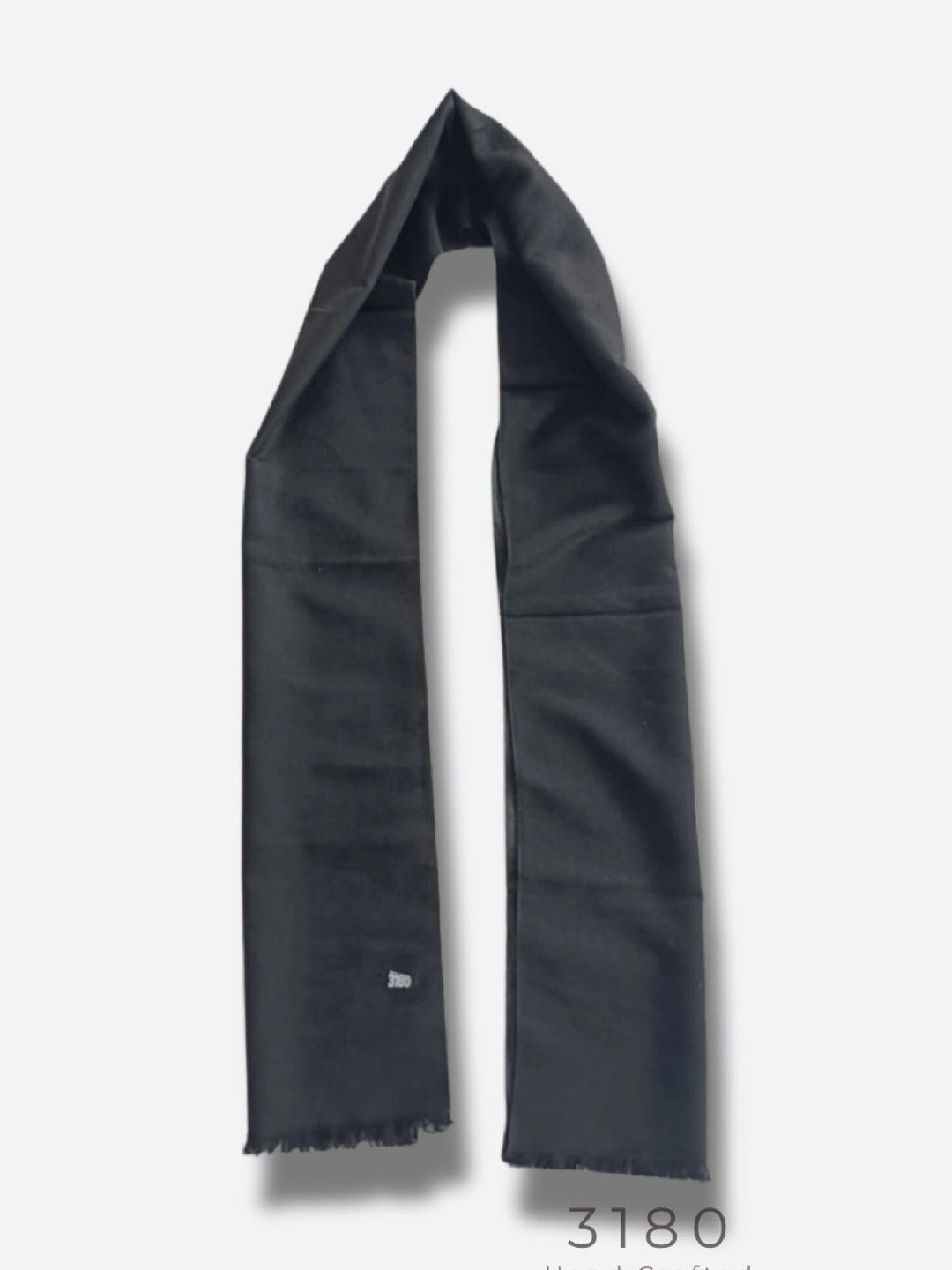 3180 Unisex Winter Black & Dark Grey Super Soft Viscose Reversible Muffler