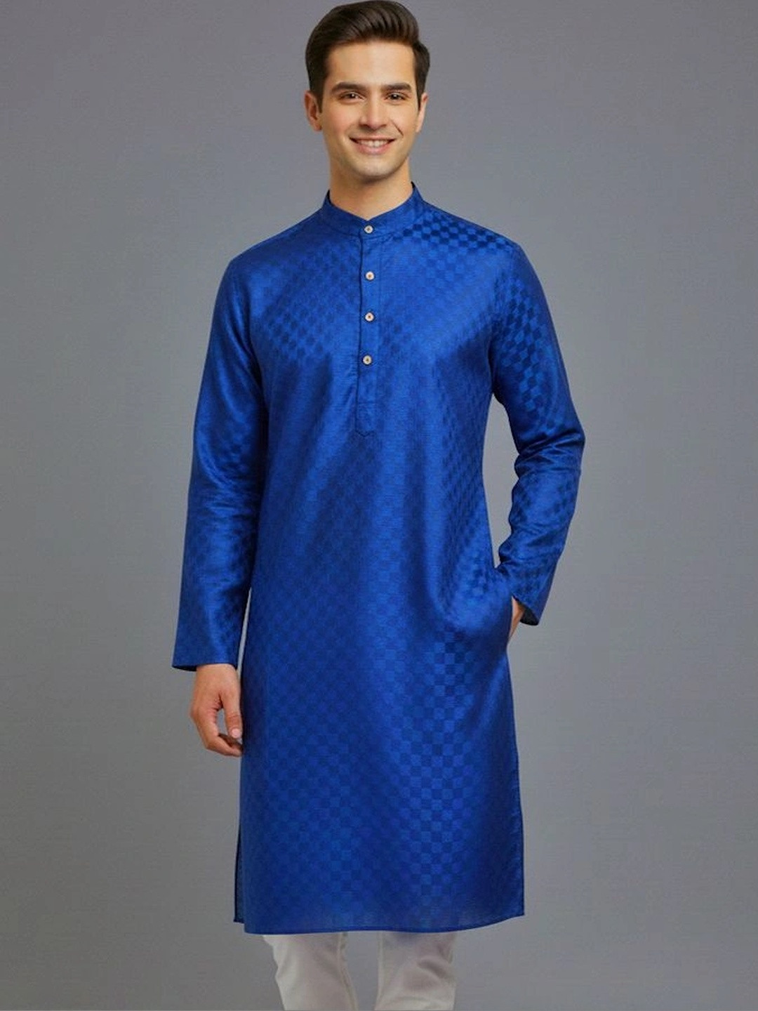 Tibra Collection Men Jacquard Kurta