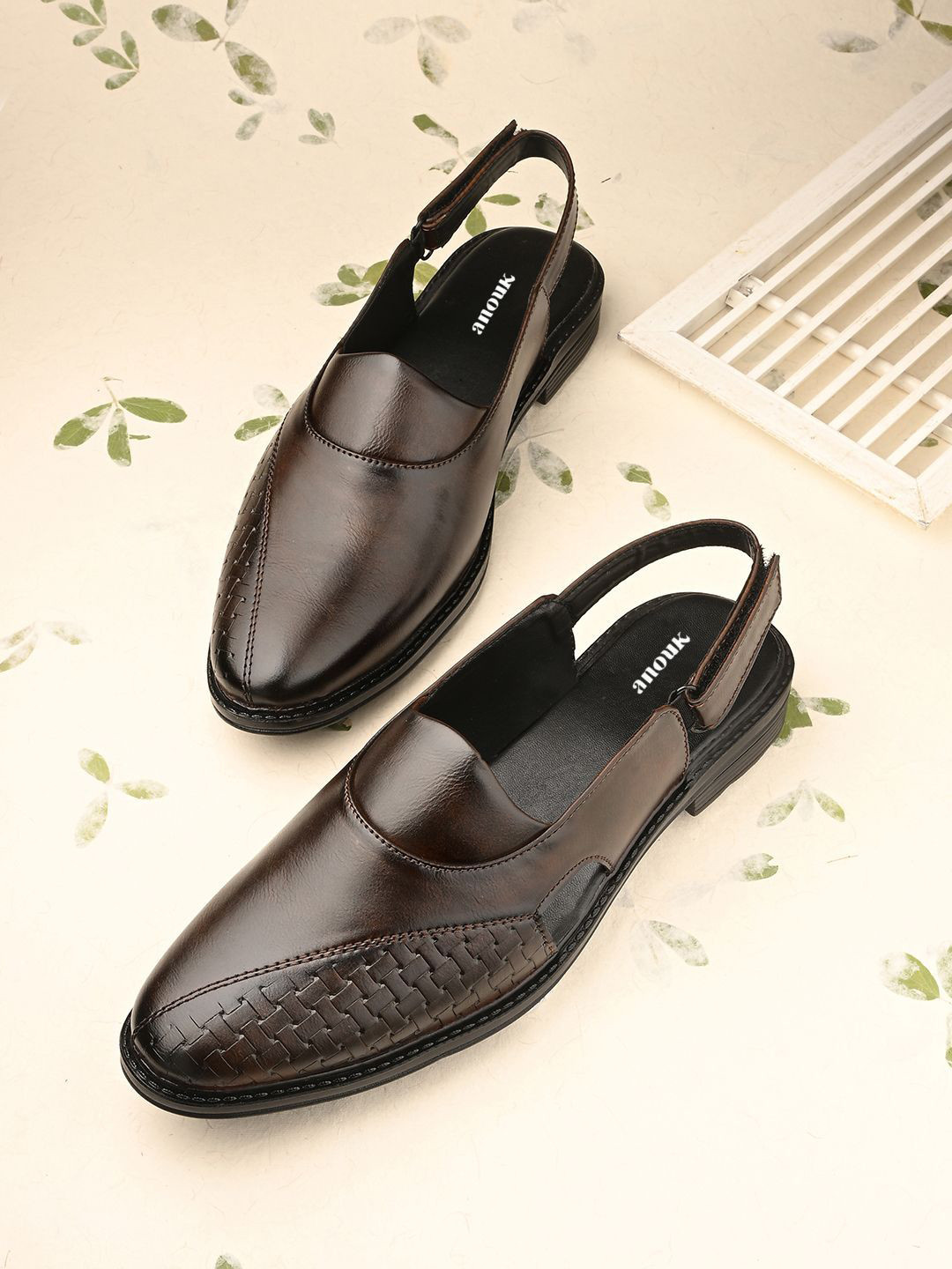 Anouk Men PU Shoe-Style Sandals