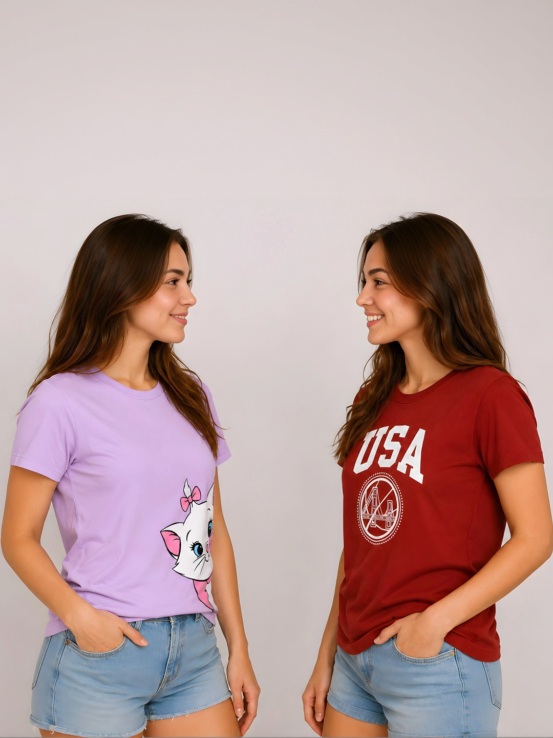 ELVIA Women Printed T-shirt