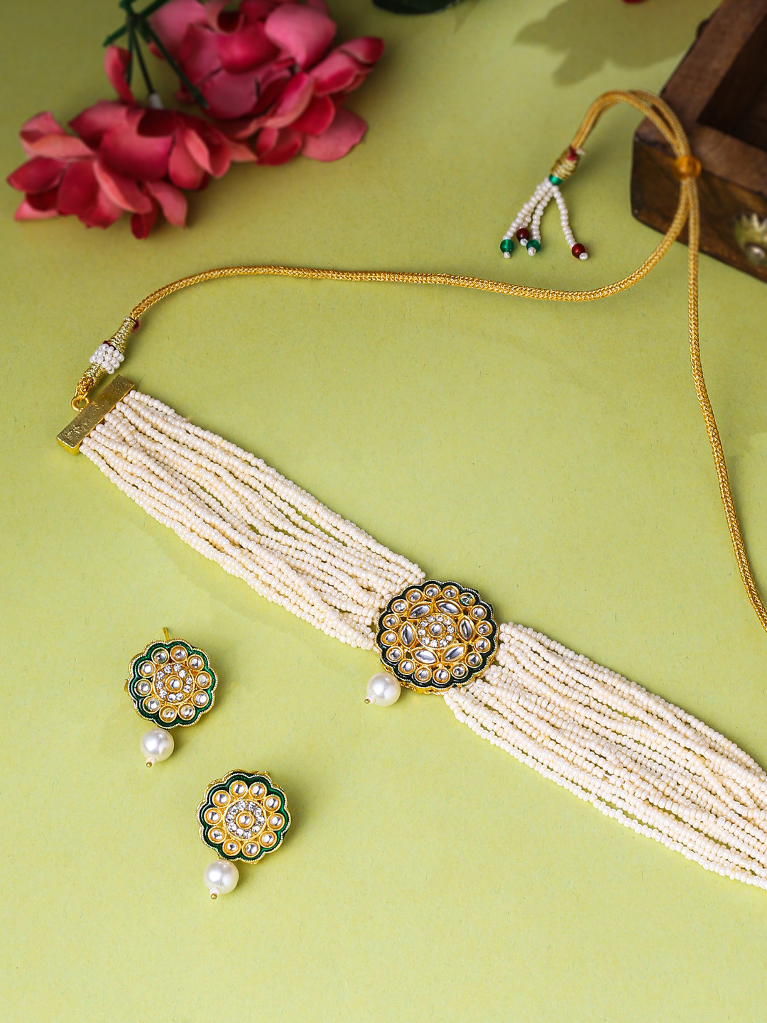 Anouk Gold Plated Kundan Studded Jewellery Set
