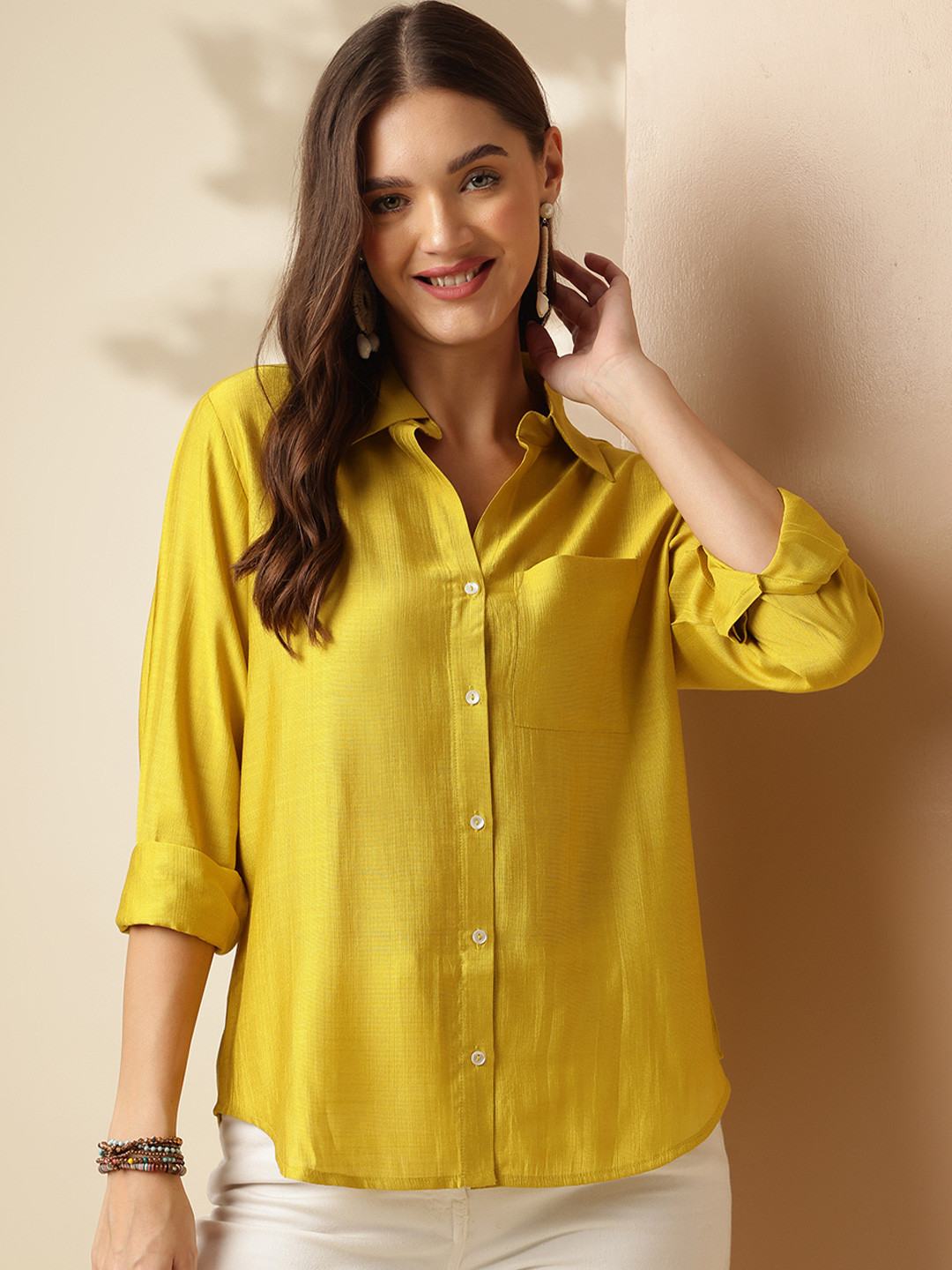 Anouk Spread Collar Casual Shirt