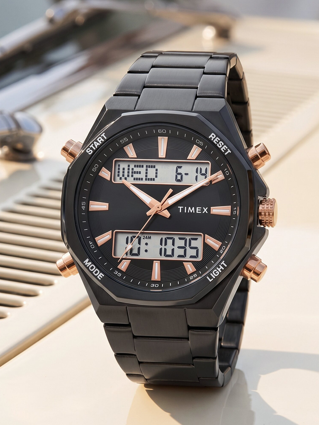 Timex Men Analog -Digital Black Dial Watch -TWEG386SMU04T