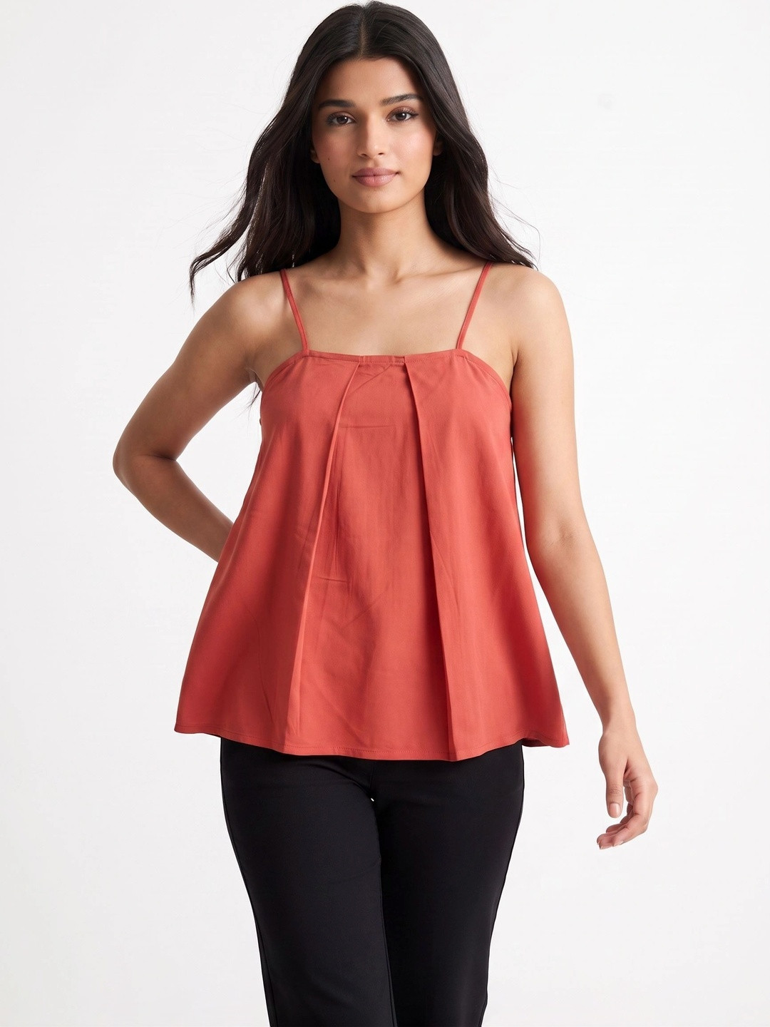 ZNKL Cotton Shoulder Straps Sleeveless Top