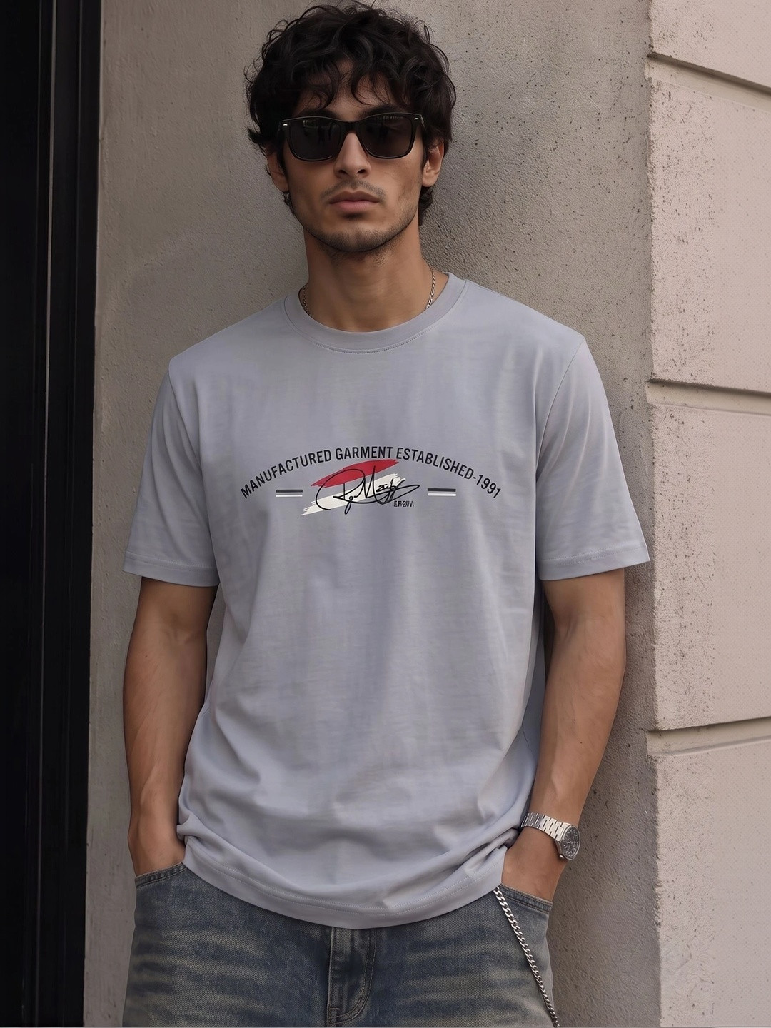 Moda Rapido Men Typography Printed T-shirt