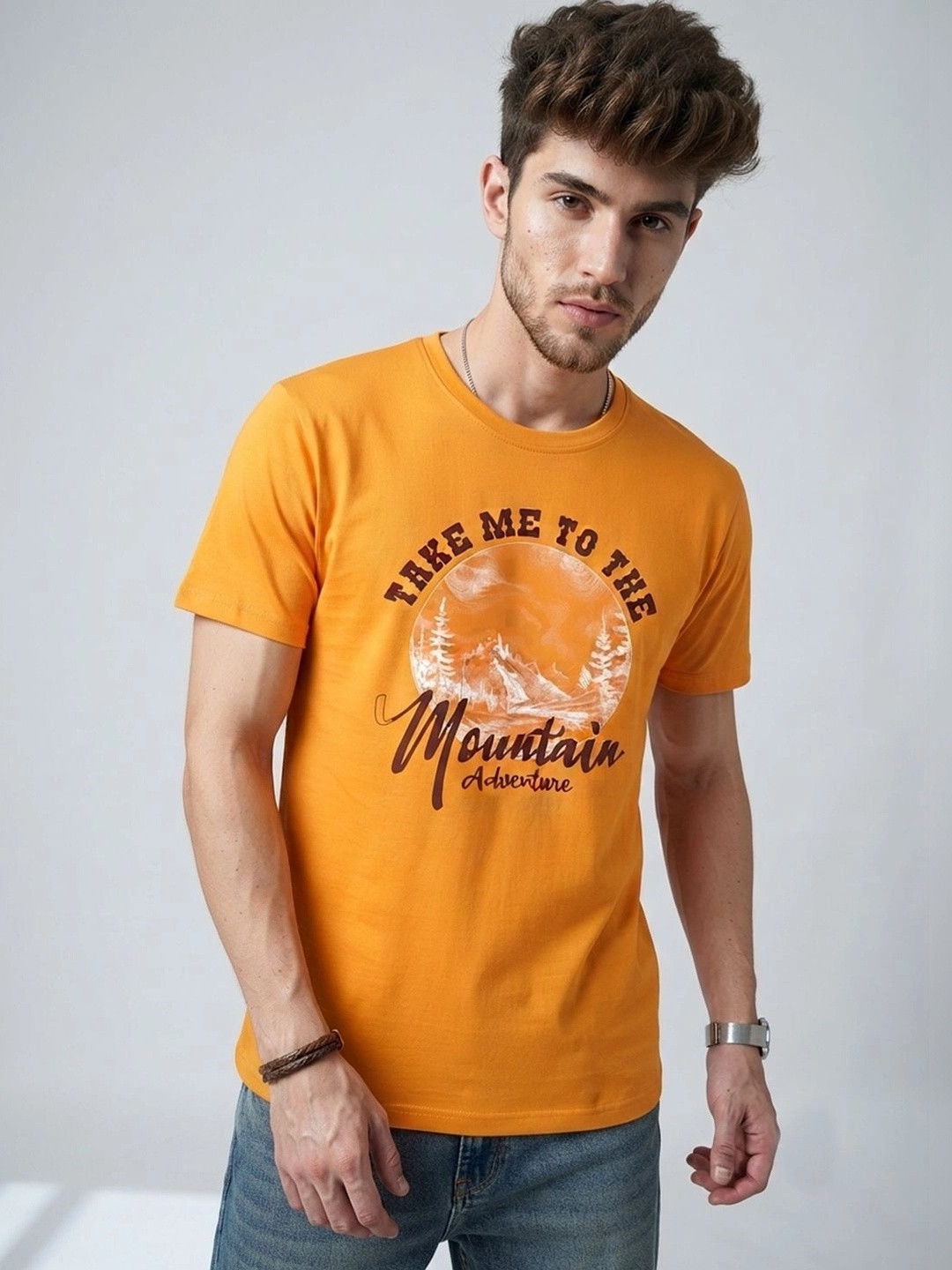 Roadster Men Printed T-shirt