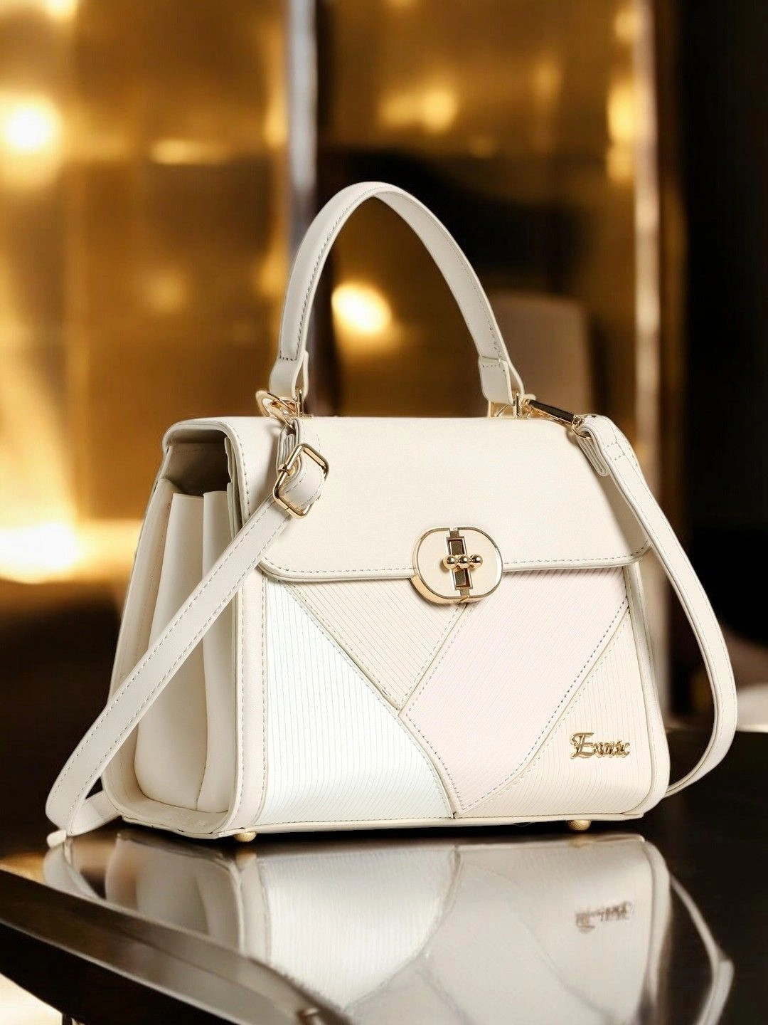 Exotic Self Design Synthetic Leather Structured Sling Bag