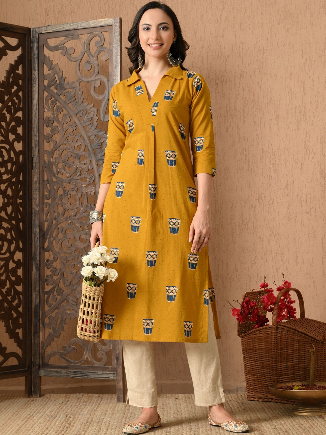 Anouk Women Floral Printed Kurta