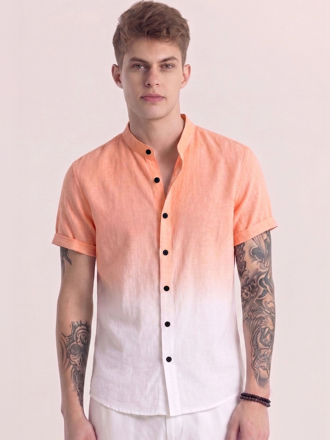 SZN Men Classic Ombre Casual Shirt