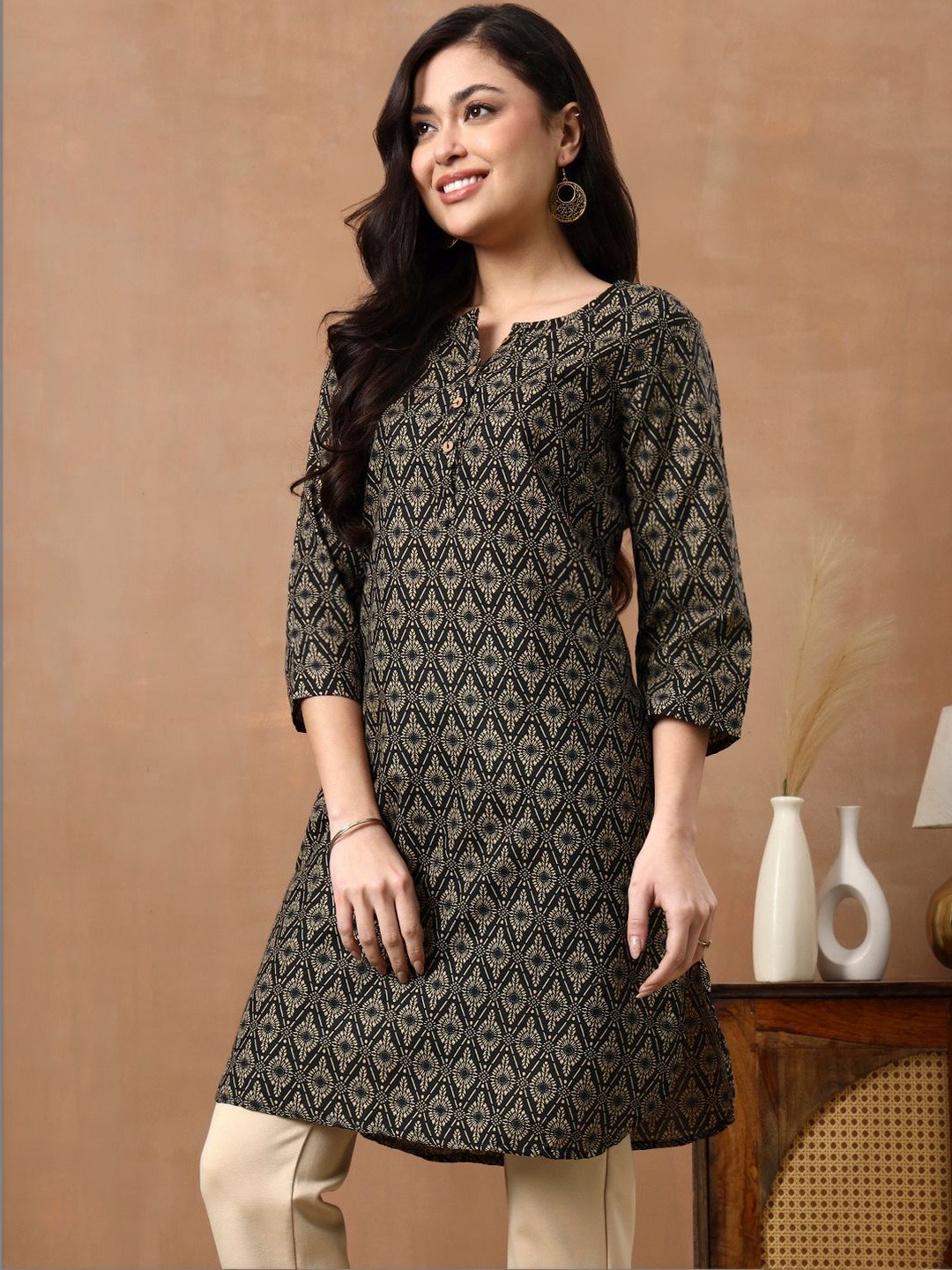 Anouk Women Geometric Printed Kurta