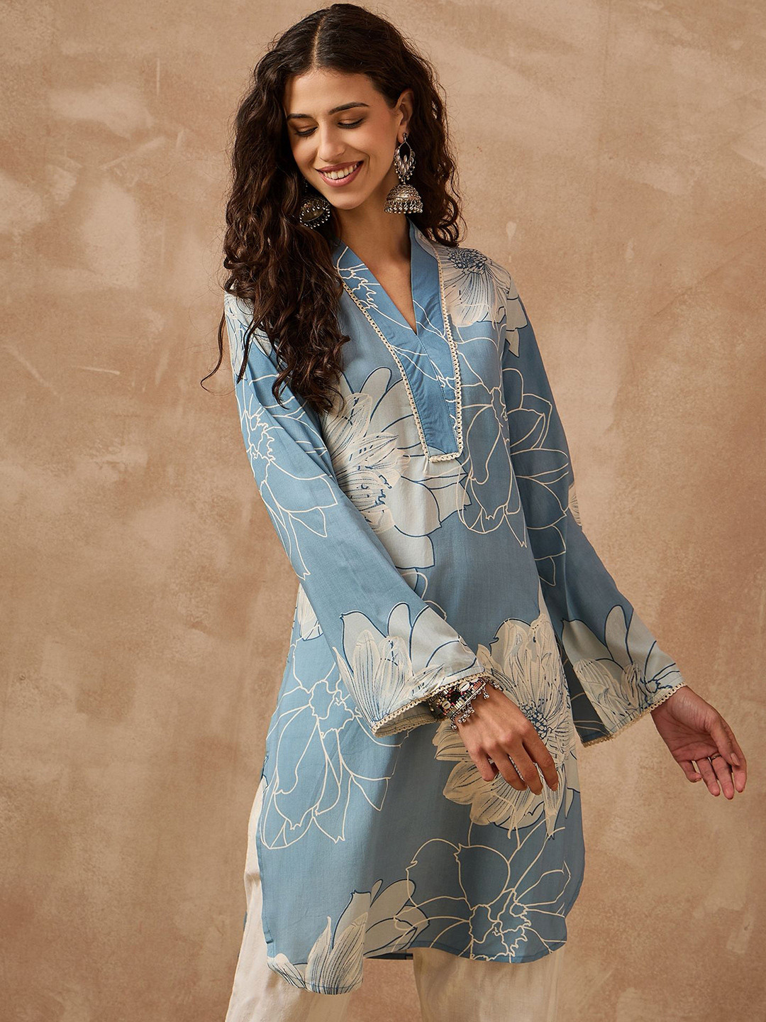Anouk Women Floral Printed Kurta