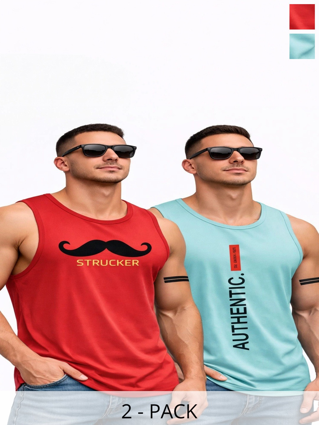 SSANWARIYA SETHJI Pack of 2 Printed Tank