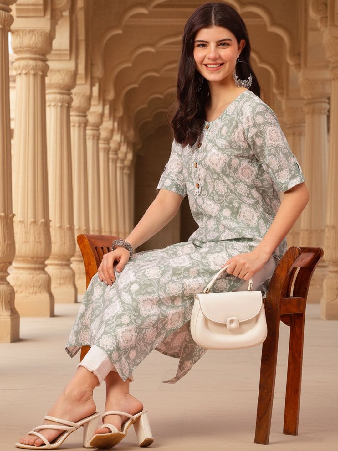 Anouk Mirage Women Bandhani Printed Kurta