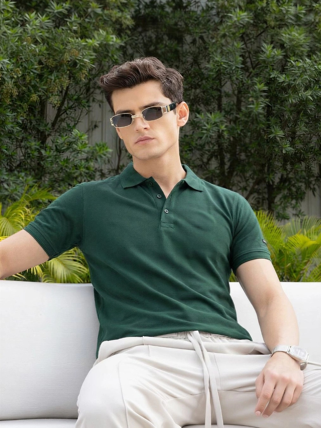 TOXA Men's Solid Half-Sleeve Light Weight Polo T-Shirt