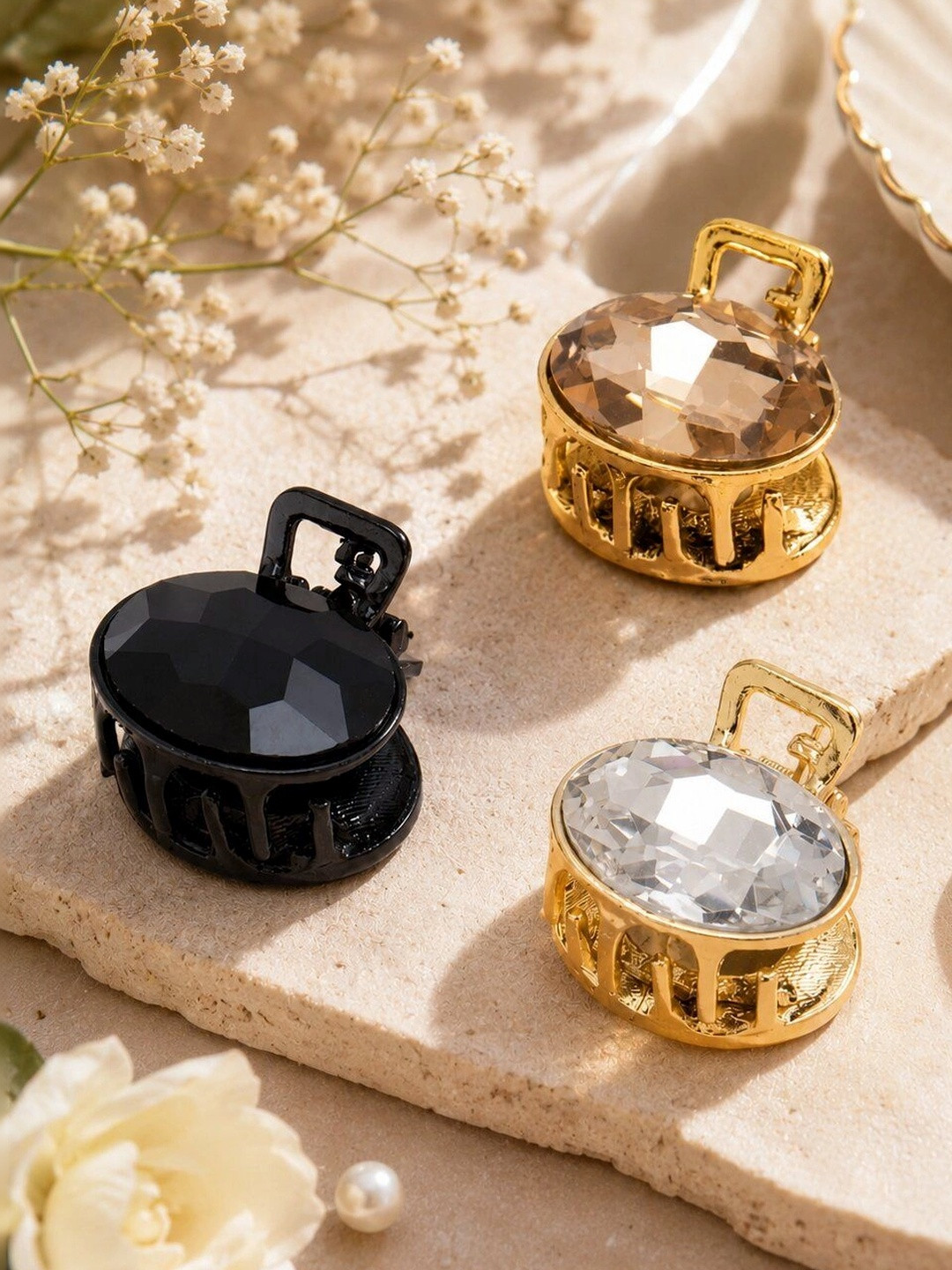 Radhu & Kabby Women Set of 3 Hair Clutcher Claw Clip